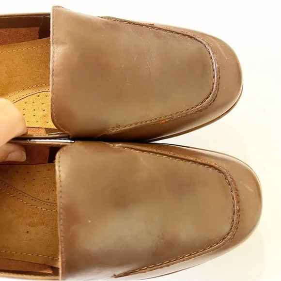 Easy Spirit Abide Smooth Brown Slip On‎ Loafer Size 9 WW Extra Wide New In Box - Picture 6 of 13